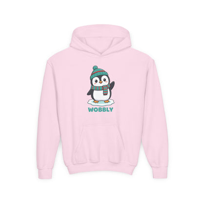 Wobbly Penguin Youth Hoodie