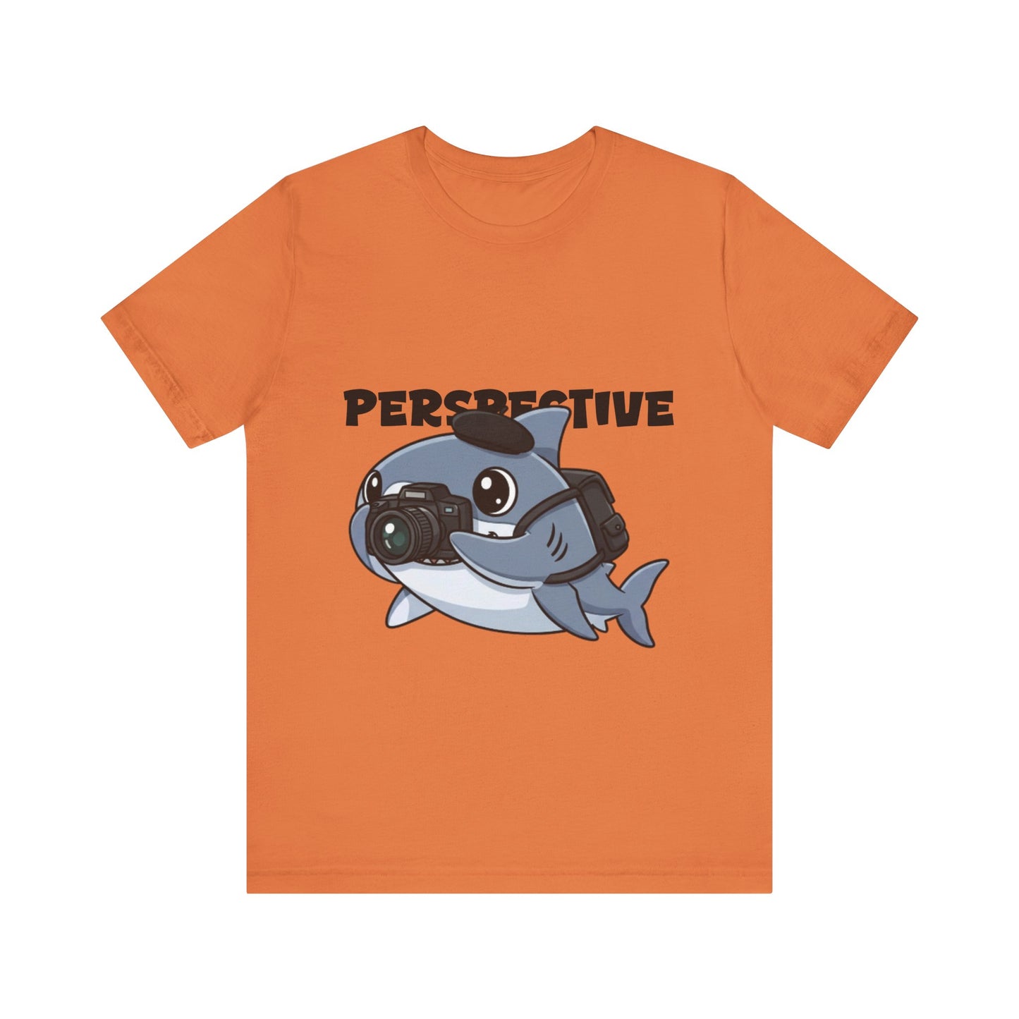Camera Shark Tee, Fun Graphic T-Shirt for Photographers, Gift for Shark Lovers, Casual Wear, Unique Pet-Themed Apparel