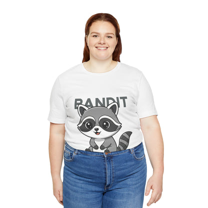 Cute Raccoon Bandit Tee - Fun Gift for Animal Lovers, Kids, Eco-Friendly Shirt, Casual Wear, Birthday, Nature Enthusiasts