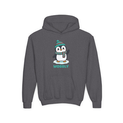 Wobbly Penguin Youth Hoodie