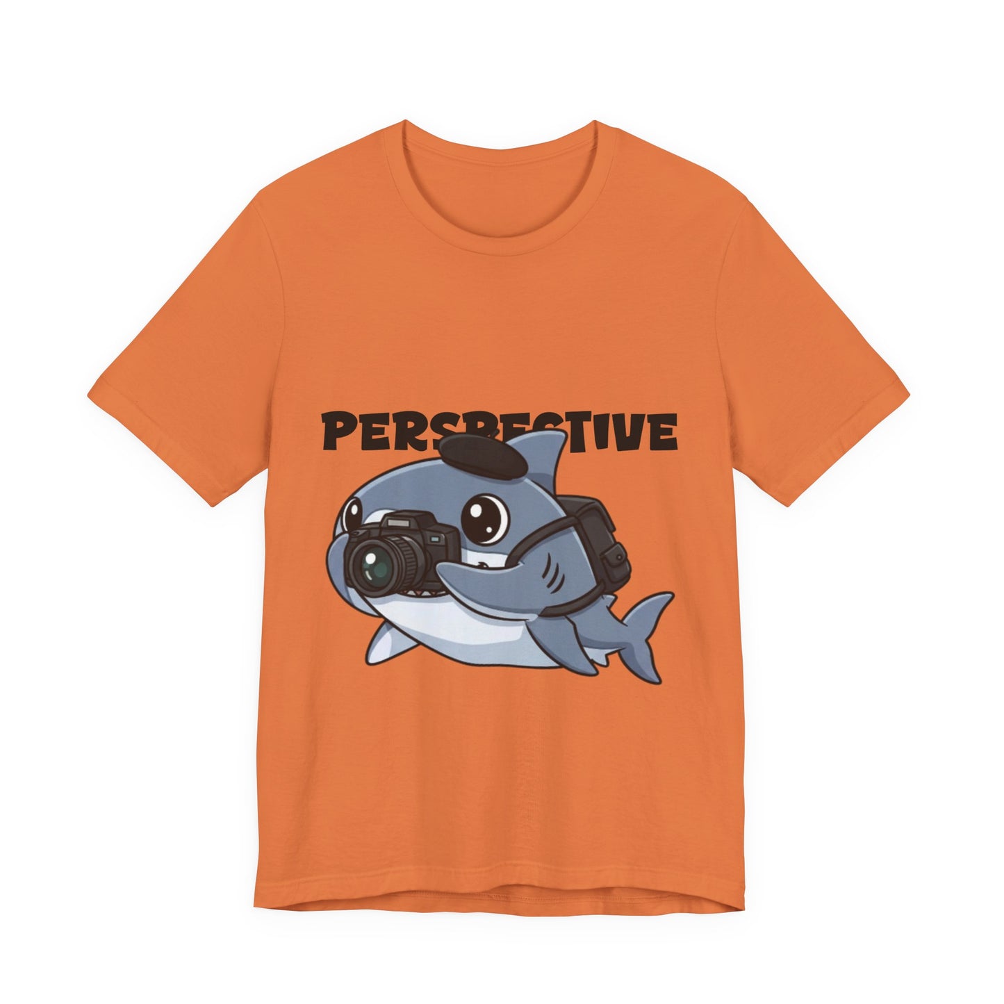 Camera Shark Tee, Fun Graphic T-Shirt for Photographers, Gift for Shark Lovers, Casual Wear, Unique Pet-Themed Apparel