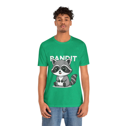 Cute Raccoon Bandit Tee - Fun Gift for Animal Lovers, Kids, Eco-Friendly Shirt, Casual Wear, Birthday, Nature Enthusiasts
