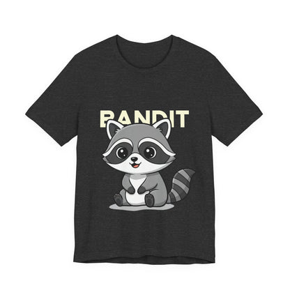 Cute Raccoon Bandit Tee - Fun Gift for Animal Lovers, Kids, Eco-Friendly Shirt, Casual Wear, Birthday, Nature Enthusiasts