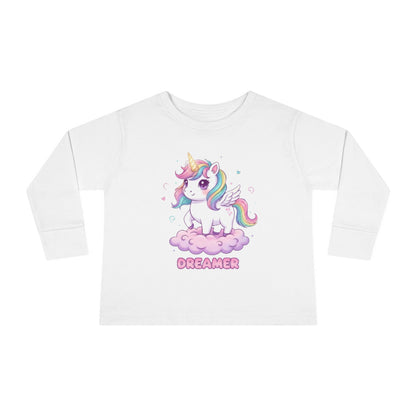 Unicorn Dreamer Toddler Long Sleeve Tee