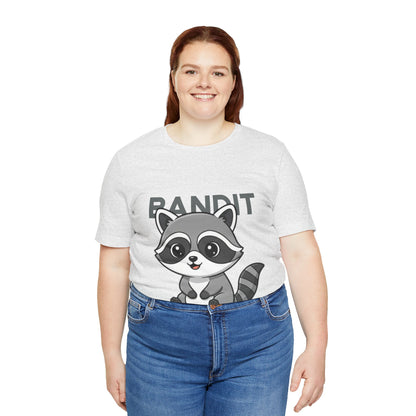 Cute Raccoon Bandit Tee - Fun Gift for Animal Lovers, Kids, Eco-Friendly Shirt, Casual Wear, Birthday, Nature Enthusiasts